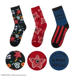 STRANGER THINGS -  SET OF 3 SOCKS - STRANGER THINGS