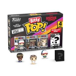 STRANGER THINGS -  TINY POP! STRANGER THINGS PACK OF 4 (DUSTIN, LUCAS, ELVEN WHIT ELECTRODES AND MYSTERY) -  BITTY POP!