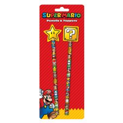 SUPER MARIO -  PENCILS AND TOPPERS