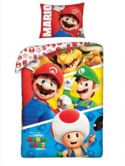 SUPER MARIO -  TWIN FULL COMFORTER WITH PILLOW CASE -  THE MOVIE