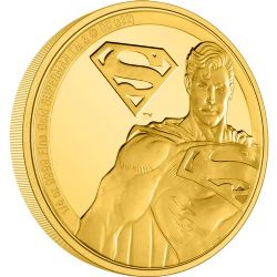SUPERMAN -  DC COMICS™ CLASSIC (IN GOLD): SUPERMAN -  2022 NEW ZEALAND COINS 01