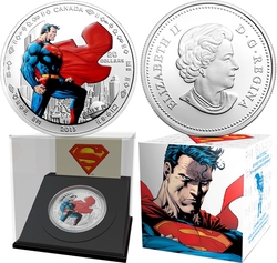 SUPERMAN -  MAN OF STEEL - 75TH ANNIVERSARY OF SUPERMAN -  2013 CANADIAN COINS