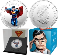 SUPERMAN -  MODERN DAY - 75TH ANNIVERSARY OF SUPERMAN -  2013 CANADIAN COINS