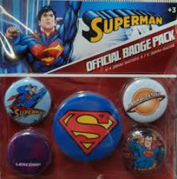 SUPERMAN -  SET OF 5 PINS