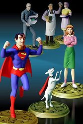 SUPERMAN -  SMALLVILLE / METAL MEN PVC SET
