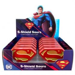 SUPERMAN -  SOUR CHERRY CANDY BOX WITH SUPERMAN SHIELD