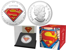 SUPERMAN -  THE SHIELD - 75TH ANNIVERSARY OF SUPERMAN -  2013 CANADIAN COINS