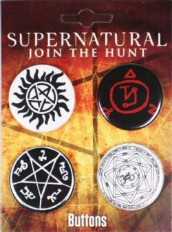 SUPERNATURAL -  4 BUTTONS SET 01