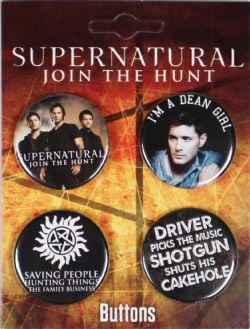 SUPERNATURAL -  4 BUTTONS SET 03