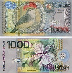 SURINAME -  1000 GULDEN 2000