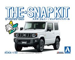 SUZUKI -  SNAP KIT - JIMNY (PEARL WHITE) - 1/32 -  AOSHIMA