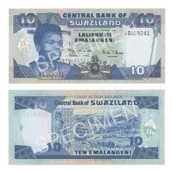 SWAZILAND -  10 EMALANGENI 2001 (UNC) 29A