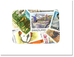 SWAZILAND -  100 ASSORTED STAMPS - SWAZILAND