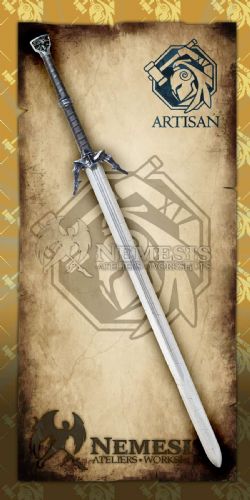 SWORDS -  HUNTER'S CLAYMORES, SILVER BLADE - NOTCHED (59