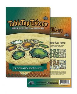 TABLETOP TOKENS -  TREES AND ROCKS SET