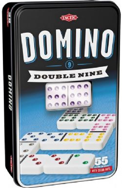 TACTIC -  DOMINO - DOUBLE NINE TIN (MULTILINGUAL) -  CLASSIC COLLECTION