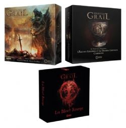 TAINTED GRAIL: LA CHUTE D'AVALON -  JEU DE BASE + LA MORT ROUGE + DE NOUVEAUX HORIZONS : L'ÂGE DES LÉGENDES ET LE DERNIER CHEVALIER (FRENCH)