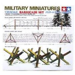 TAMIYA -  1/35 - BARRICADE SET -  MILITARY MINIATURES 35027