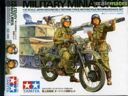 TAMIYA -  1/35 - JAPAN GROUND SELF DEFENSE FORCE MOTORCYCLE RECONNAISSANCE SET -  MILITARY MINIATURES 35276