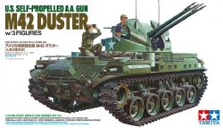 TAMIYA -  1/35 - TANK DUSTER SELF PROPELLED A.A GUN M42W/3 FIGURES 35161