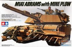 TAMIYA -  1/35 - TANK M1A1 ABRAHAMS WITH MINE PLOW 35158