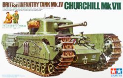TAMIYA -  1/35 - TANK MK.IV/.VII CHURCHILL (CHALLENGING) 35210