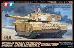 TAMIYA -  1/48 - TANK CHALLENGER 2 (DESERTISED) BRITISH 32601