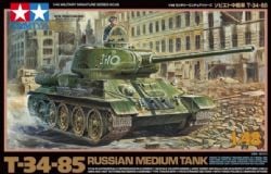TAMIYA -  1/48 - TANK T-34-85 RUSSIAN 32599