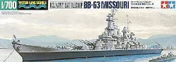 TAMIYA -  1/700 - BB-63 MISSOURI - U.S. NAVY BATTLESHIP -  WATER LINE SERIES