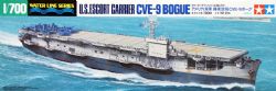 TAMIYA -  1/700 - ESCORT CARRIER CVE-9 BOGUE - U.S. NAVY BATTLESHIP -  WATER LINE SERIES