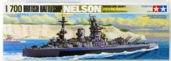 TAMIYA -  1/700 - RN BB NELSON - BRITISH BATTLESHIP -  WATER LINE SERIES 77504