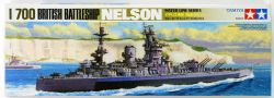 TAMIYA -  1/700 - RN BB NELSON BRITISH -  WATER LINE SERIES 77504