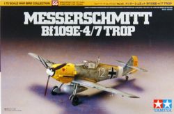 TAMIYA -  1/72 - MESSERSCHMITT BF109E-4/7 TROP -  WAR BIRD COLLECTION 60755