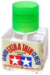 TAMIYA -  EXTRA-THIN CEMENT FOR PLASTIC MODELS (40 ML) -  GLUE