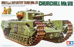 TANK -  BRITISH INFANTRY TANK MK.IV : CHURCHILL MK.VII - 1/35 (CHALLENGING) -  TAMIYA