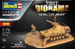 TANK -  SD.KFZ. 124 WESPE 1/76 (LEVEL 4) FIRST DIORAMA -  REVELL