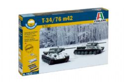 TANK -  T-34/76 M42 2X FAST ASSEMBLY 1/72 -  ITALERI