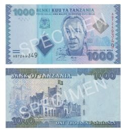 TANZANIA -  1000 SHILLINGS 2010 (2011) (UNC) 41A