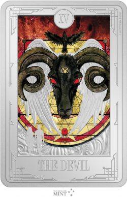 TAROT CARDS -  THE DEVIL -  2024 NEW ZEALAND COINS 16