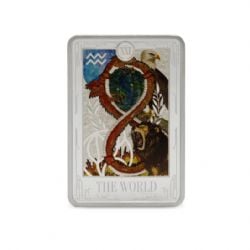 TAROT CARDS -  THE WORLD -  2025 NEW ZEALAND COINS 22