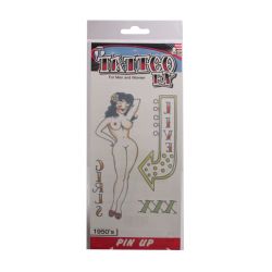 TATTOO FX -  TEMPORARY TATTOO - 1950'S PIN UP GIRL -  PIN UP