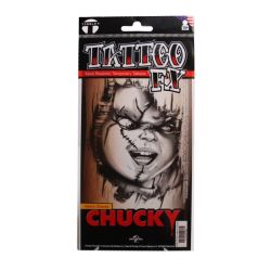 TATTOO FX -  TEMPORARY TATTOO - CHUCKY - HERE'S CHUCKY -  CHUCKY