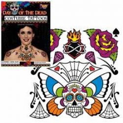 TATTOOS -  DAY OF THE DEAD TEMPORARY TATTOOS