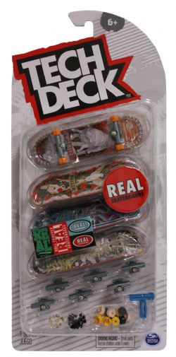 TECH DECK -  4 BOARD SET -  REAL SKATEBOARDS