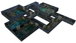 TENFOLD DUNGEON -  MODULAR ROLEPLAYING TERRAIN SET - DUNGEONS & SEWERS -  MINIATURE TERRAIN