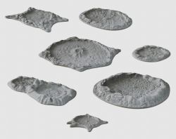 TERRAIN CRATE -  CRATERS -  MINIATURE TERRAIN