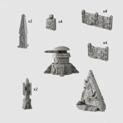 TERRAIN CRATE -  XENOS STRONGHOLD -  MINIATURE TERRAIN