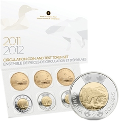 TEST TOKEN SETS -  2011-2012 CIRCULATION COIN AND TEST TOKEN -  2012 CANADIAN COINS 05