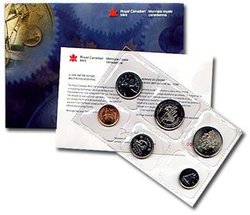 TEST TOKEN SETS -  PLATED TEST COIN SET -  1999 CANADIAN COINS 01