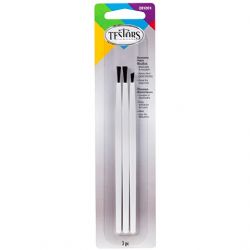 TESTORS -  3 PACK WITH 2 FLAT AND 1 POINTED BRUSHES -  BRUSHES